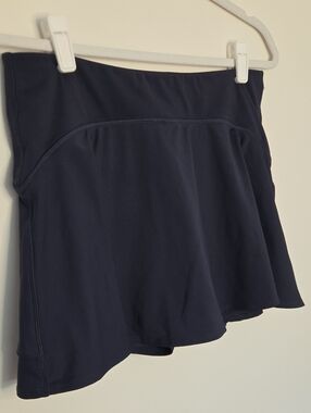 Old Navy High Rise Navy Powersoft Athletic Skort Pickleball Skirt Normcore Med